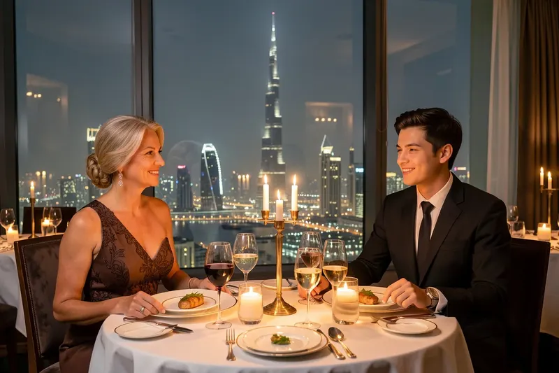 Upscale dining in Dubai